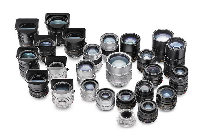 group of all leica m lenses