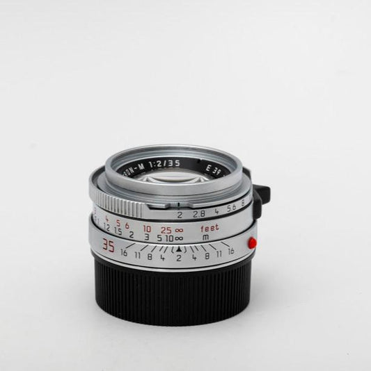 Leica 35mm f/2 Summicron-M Lens Chrome/Silver #11311 (Made in Germany) Used