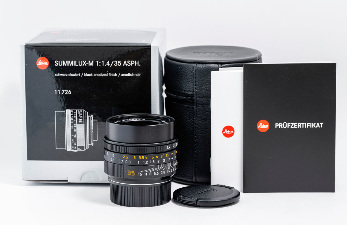 Leica 35mm f/1.4 Summilux-M ASPH Lens, Black #11726 (2022 Version) (Used)