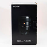 Sony FE 85mm f/1.4 GM II Lens (Brand New)