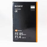 Sony FE 85mm f/1.4 GM II Lens (Brand New)