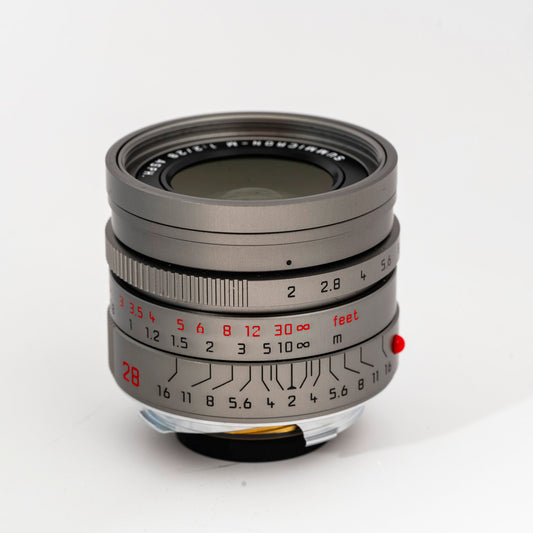 Leica 28mm Summicron-M f/2 ASPH Titanium Lens (Used) Limited Edition (Only 333 Worldwide)